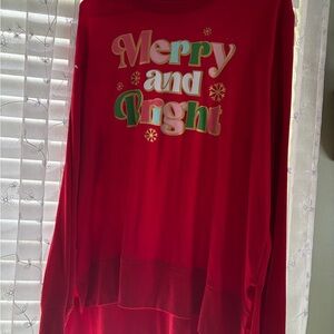 Red 'Merry and Bright' Sweatshirt